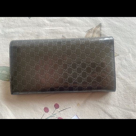 Gucci Wallet patent grey - Picture 2 of 12